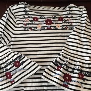 J crew bell sleeve top